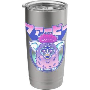 imageFurby Retro Pink Circle Kanji Portrait Stainless Steel Insulated TumblerBrushed Steel