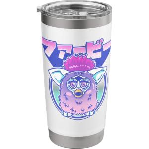 imageFurby Retro Pink Circle Kanji Portrait Stainless Steel Insulated TumblerWhite