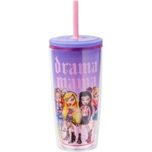 imageSilver Buffalo Furby Pastel Iridescent Plastic Tall Cold Cup with Lid and Straw 20 OuncesBratz Drama Mama