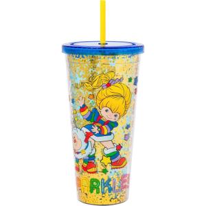 imageSilver Buffalo Furby Pastel Iridescent Plastic Tall Cold Cup with Lid and Straw 20 OuncesRainbow Brite Big