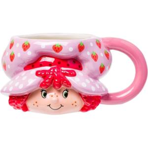imageSilver Buffalo Furby Pink Ceramic 3D Sculpted Mug 20 OuncesStrawberry Shortcake
