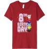 imageFurby 8th Birthday Stacked Furbies Funny Portrait Premium TShirtCranberry Red