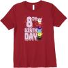 imageFurby 8th Birthday Stacked Furbies Funny Portrait Premium TShirtCranberry Red