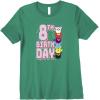 imageFurby 8th Birthday Stacked Furbies Funny Portrait Premium TShirtKelly Green