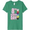 imageFurby 8th Birthday Stacked Furbies Funny Portrait Premium TShirtKelly Green