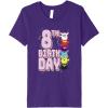 imageFurby 8th Birthday Stacked Furbies Funny Portrait Premium TShirtPurple