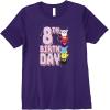imageFurby 8th Birthday Stacked Furbies Funny Portrait Premium TShirtPurple