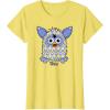 imageFurby Boom Classic Toy Blue Shapes Pattern Portrait TShirtLemon Yellow