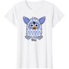 imageFurby Boom Classic Toy Blue Shapes Pattern Portrait TShirtWhite