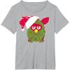 imageFurby Christmas Santa Hat Portrait TShirtHeather Grey