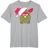 imageFurby Christmas Santa Hat Portrait TShirtHeather Grey