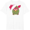 imageFurby Christmas Santa Hat Portrait TShirtWhite