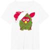 imageFurby Christmas Santa Hat Portrait TShirtWhite