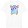 imageFurby Classic Toy Tie Dye Pattern Vintage Smiling Portrait TShirtWhite