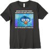imageFurby Cute But Secretly Kinda Evil Photo Meme Premium TShirtDark Heather Grey