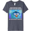 imageFurby Cute But Secretly Kinda Evil Photo Meme Premium TShirtHeather Blue