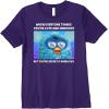 imageFurby Cute But Secretly Kinda Evil Photo Meme Premium TShirtPurple