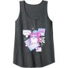 imageFurby Cute Retro Computer Friend Save Me Big Chest Poster Tank TopDark Heather Grey