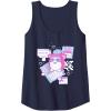 imageFurby Cute Retro Computer Friend Save Me Big Chest Poster Tank TopNavy Blue