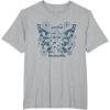 imageFurby Cute Social Butterfly Floral Big Chest Logo TShirtHeather Grey