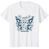 imageFurby Cute Social Butterfly Floral Big Chest Logo TShirtWhite