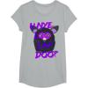 imageFurby UNyeLooLayDoo Retro Graphic Portrait TShirtHeather Grey