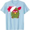 imageFurby Christmas Santa Hat Portrait TShirtBaby Blue