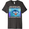 imageFurby Cute But Secretly Kinda Evil Photo Meme Premium TShirtDark Heather Grey