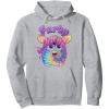 imageFurby Tie Dyed Cute Portrait Logo Pullover HoodieHeather Grey