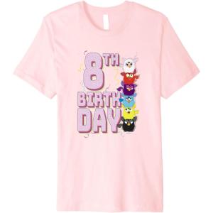 imageFurby 8th Birthday Stacked Furbies Funny Portrait Premium TShirtPink