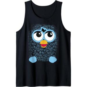 imageFurby Retro Big Blue Smiling Face Tank TopBlack