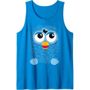 imageFurby Retro Big Blue Smiling Face Tank TopSapphire Blue