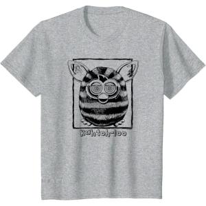 imageKids Furby Classic KahtohLoo Hypnotizing Eyes Vintage Portrait TShirtHeather Grey