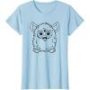 imageFurby Classic Toy Outline Vintage Smiling Portrait TShirtBaby Blue