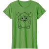 imageFurby Classic Toy Outline Vintage Smiling Portrait TShirtGrass Green