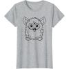 imageFurby Classic Toy Outline Vintage Smiling Portrait TShirtHeather Grey