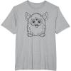 imageFurby Classic Toy Outline Vintage Smiling Portrait TShirtHeather Grey