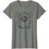 imageFurby Classic Toy Outline Vintage Smiling Portrait TShirtOlive Heather