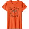 imageFurby Classic Toy Outline Vintage Smiling Portrait TShirtOrange