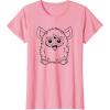 imageFurby Classic Toy Outline Vintage Smiling Portrait TShirtPink