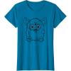 imageFurby Classic Toy Outline Vintage Smiling Portrait TShirtSapphire Blue