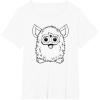 imageFurby Classic Toy Outline Vintage Smiling Portrait TShirtWhite