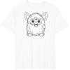imageFurby Classic Toy Outline Vintage Smiling Portrait TShirtWhite