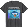 imageFurby Cute But Secretly Kinda Evil Photo Meme TShirtDark Heather Grey