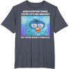 imageFurby Cute But Secretly Kinda Evil Photo Meme TShirtHeather Blue