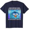 imageFurby Cute But Secretly Kinda Evil Photo Meme TShirtNavy Blue