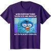 imageFurby Cute But Secretly Kinda Evil Photo Meme TShirtPurple