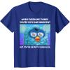 imageFurby Cute But Secretly Kinda Evil Photo Meme TShirtRoyal Blue