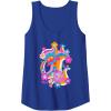 imageFurby Groovy Vintage 70s Rainbow Floral Waves Poster Tank TopRoyal Blue