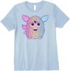 imageFurby Retro Neon Gradient Big Cute Portrait Premium TShirtBaby Blue